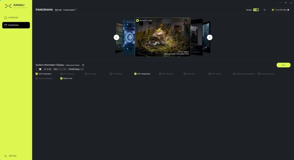 TRYX PANORAMA Software