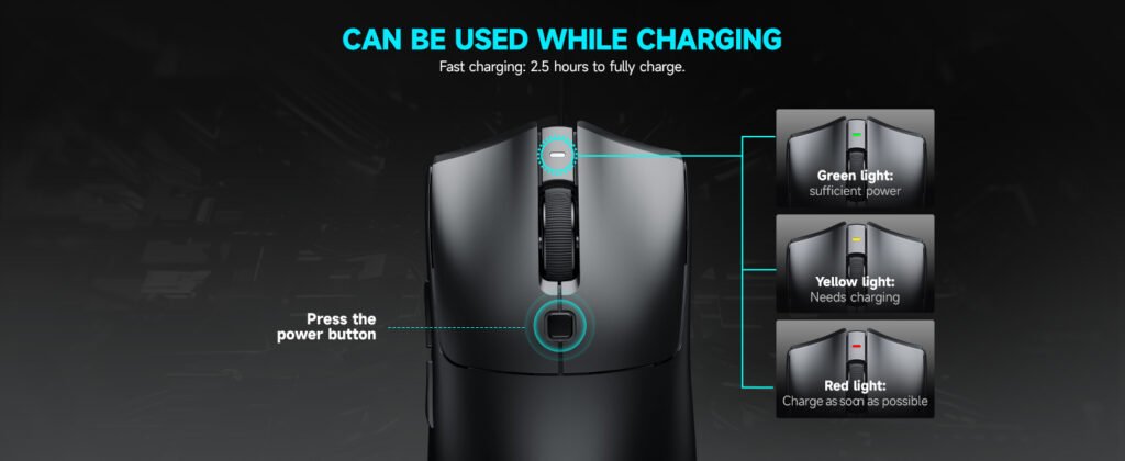 RAWM MH01 Pro Charging indicator